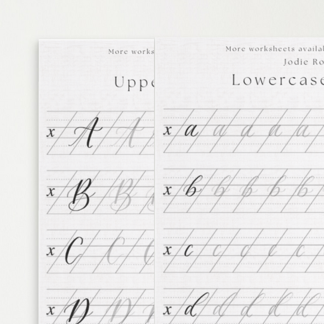 Calligraphy worksheets discount