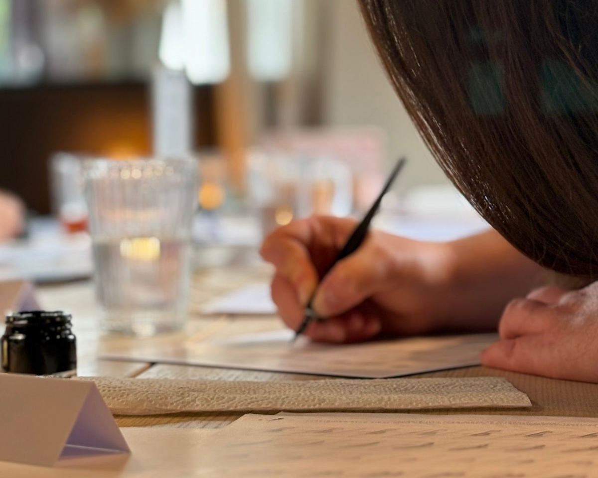 Private 1:1 Calligraphy Lesson - 2 hours with kit, in person
