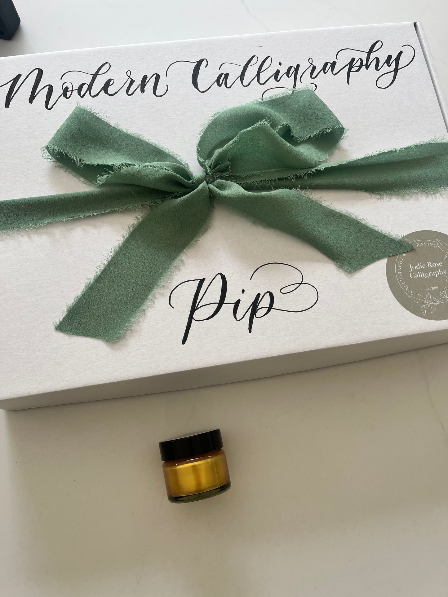 Modern Calligraphy Kit for Beginners - Complete Starter Set with calligraphy pen holder, nib, Ink, and Instructional Guided worksheets