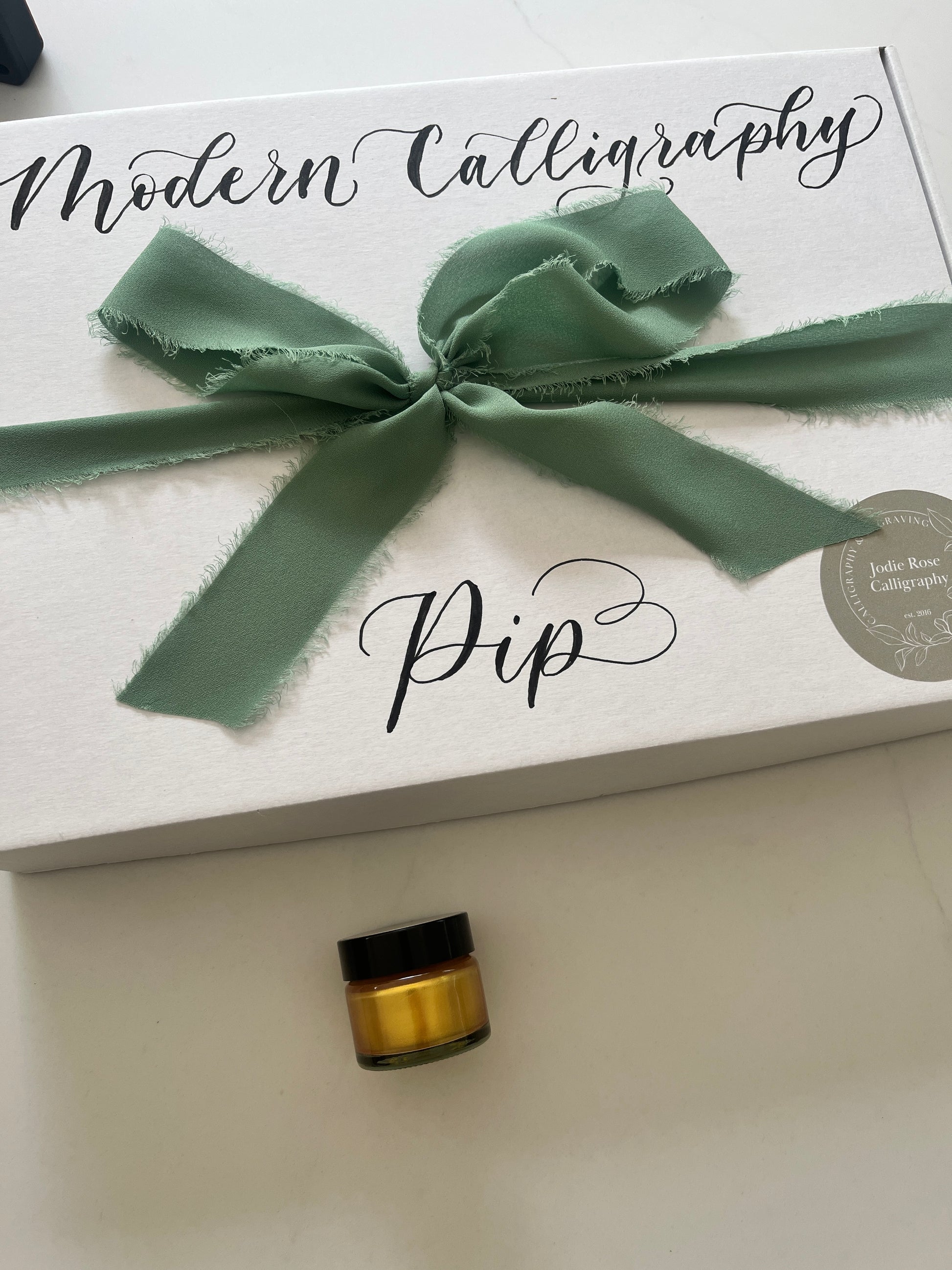 Modern Calligraphy Kit for Beginners - Complete Starter Set with calligraphy pen holder, nib, Ink, and Instructional Guided worksheets