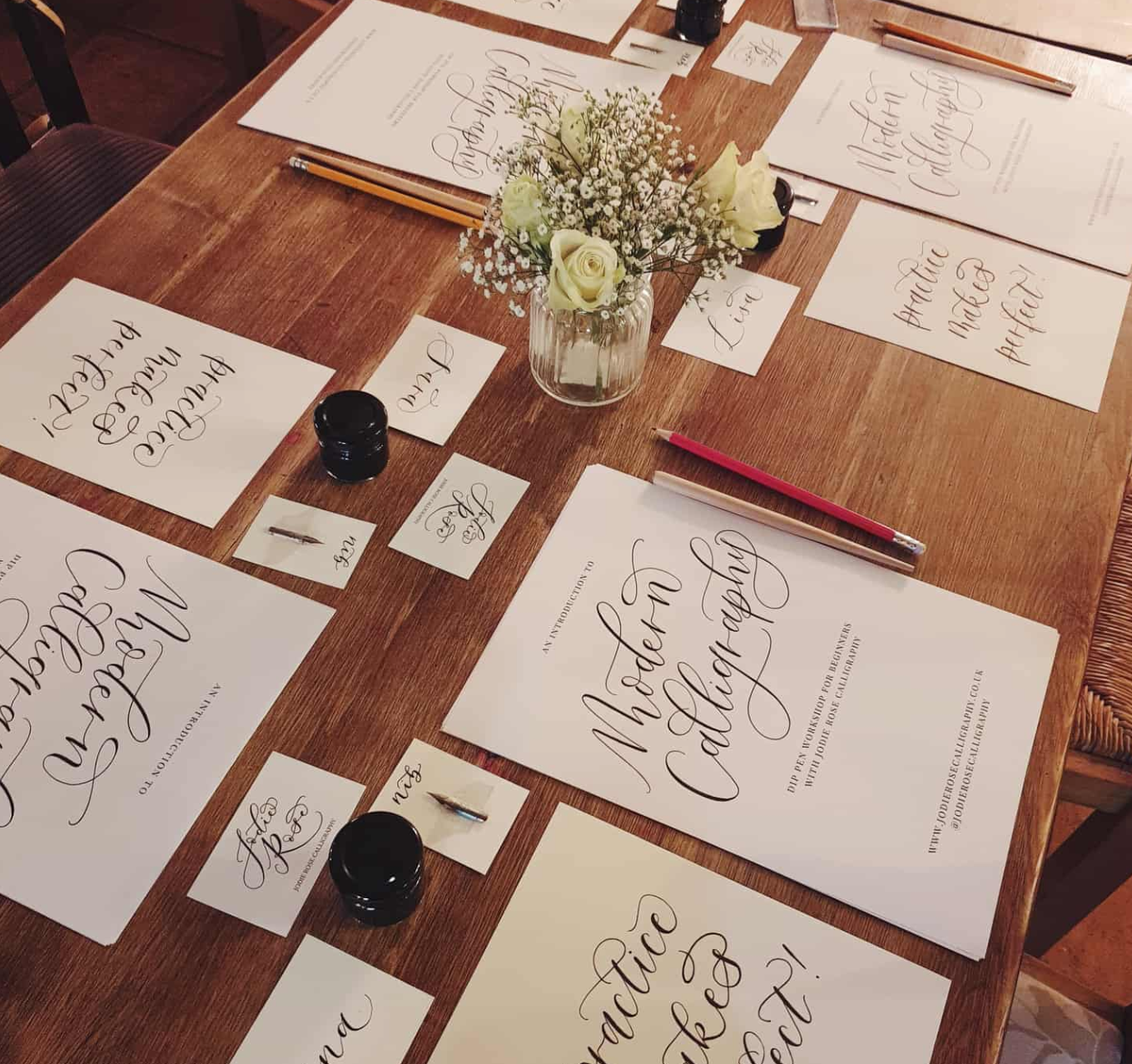 11.02.24 - Modern Calligraphy for Beginners - Valentine's - Hartley Wintney