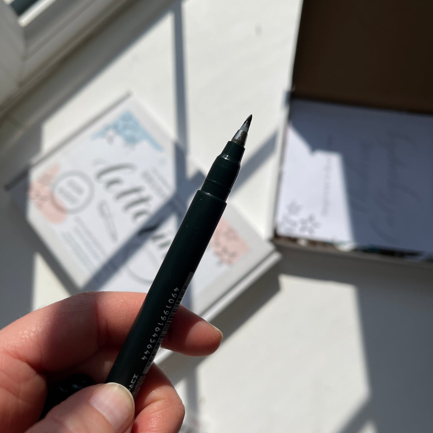 Brush pen calligraphy / lettering kit for kids with 45 minute guided video and tools included.