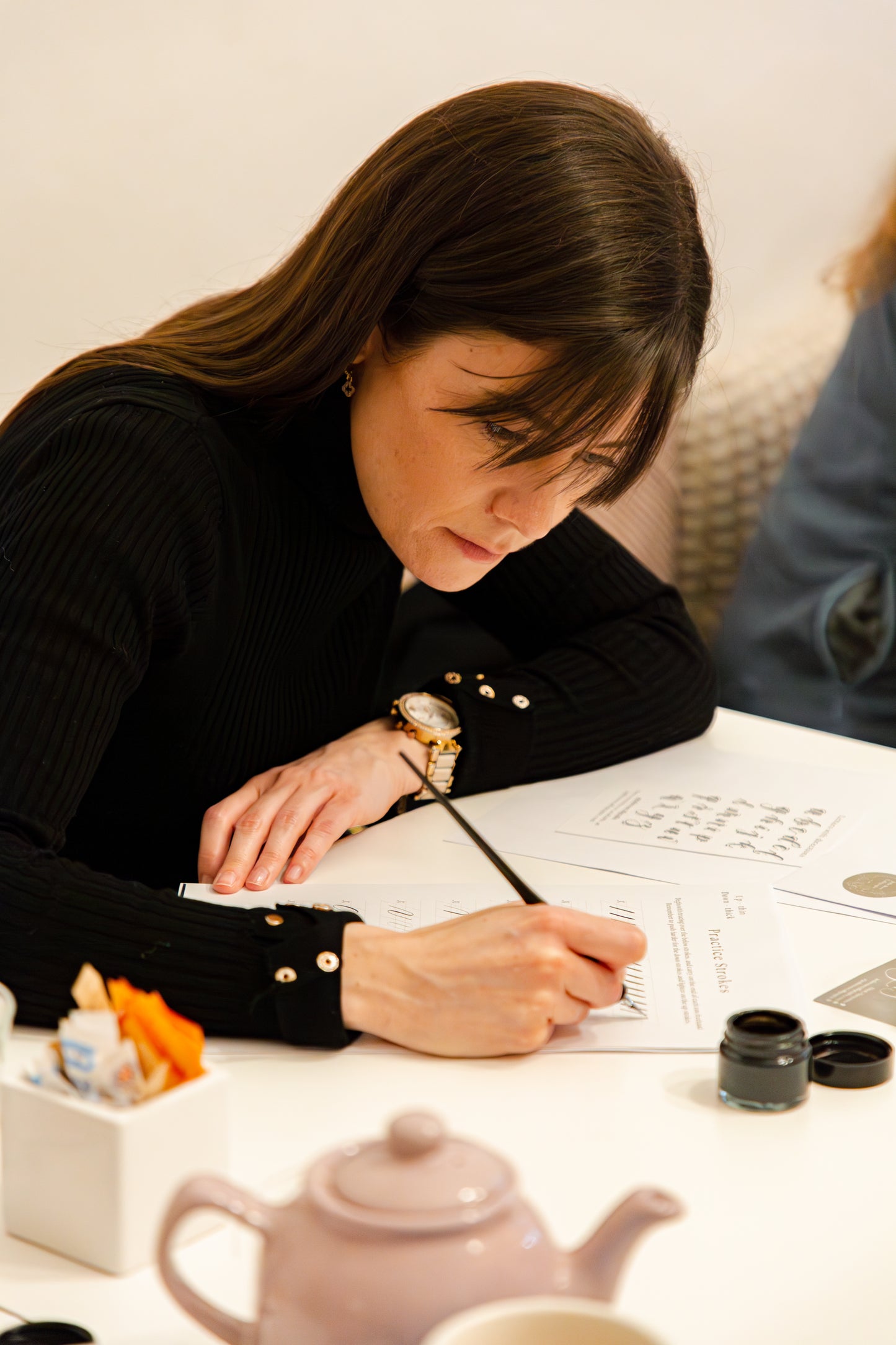 Private Calligraphy Lesson - 2 hours with kit – jodierosecalligraphy