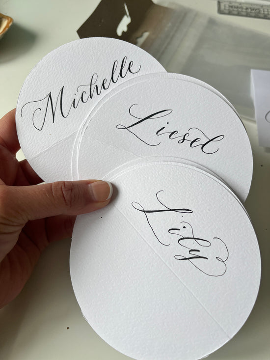 Calligraphy Engraving Service Live Event Artist Personalisation London Hampshire Surrey Berkshire Jodie Rose Calligraphy