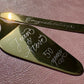 hand engraved stainless cake server personalised with elegant calligraphy available in the UK 