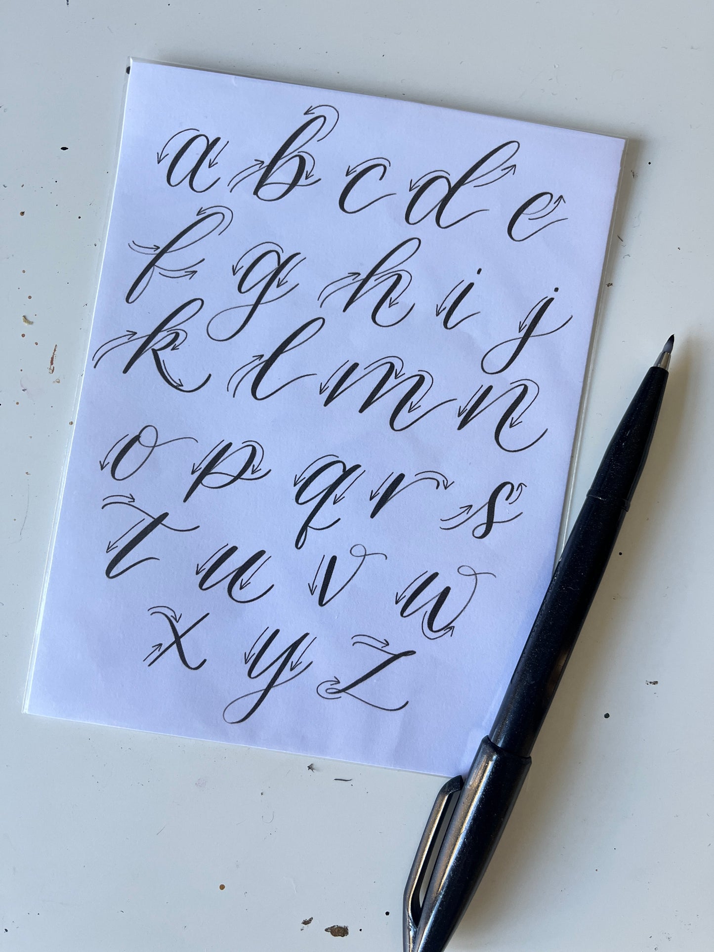 Kids brush pen lettering kit