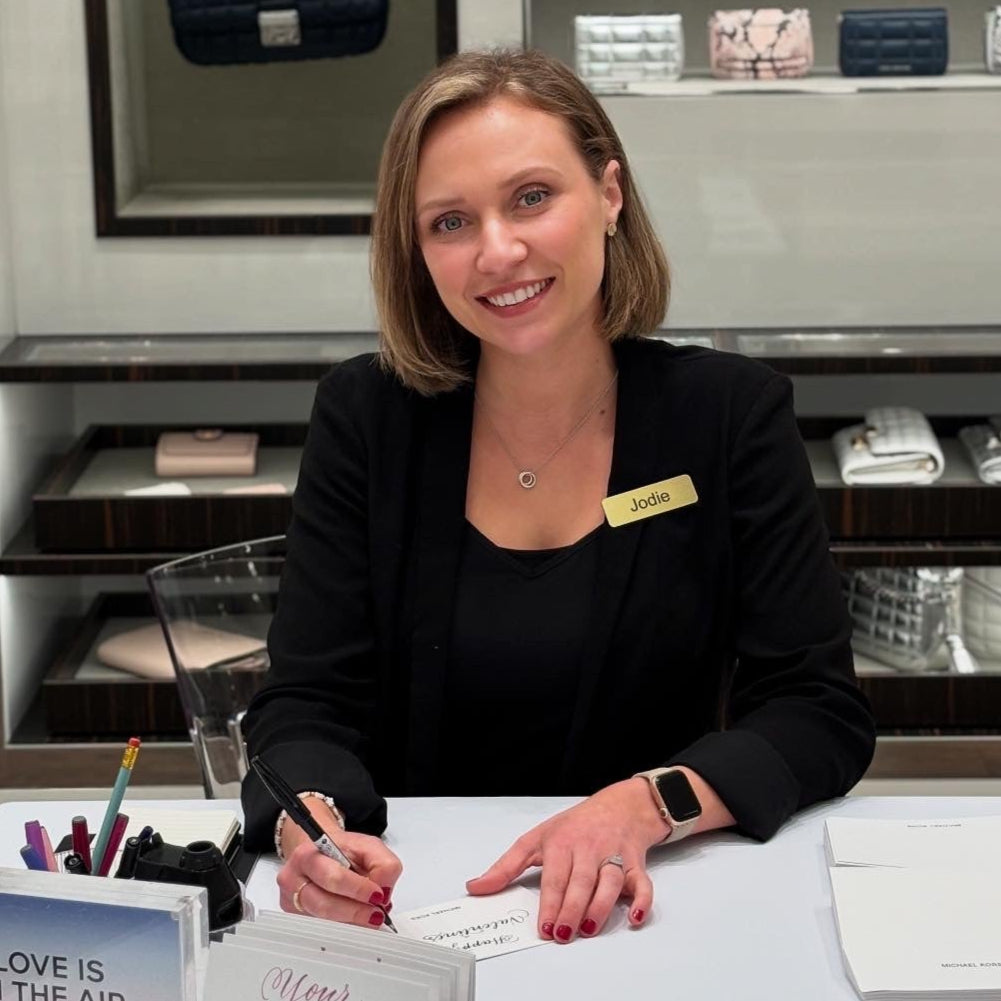 Michael Kors Westfield White City Calligraphy Engraving Live Event Artist London Hampshire Surrey Berkshire Jodie Rose Calligraphy