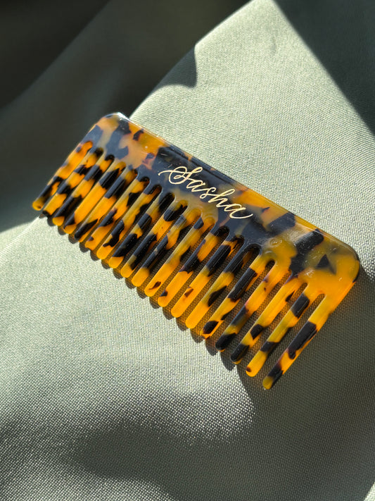 Custom Engraved Hair Comb
