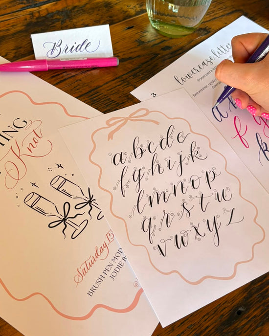 Creative Hen Party Calligraphy Workshop in Hampshire & Surrey