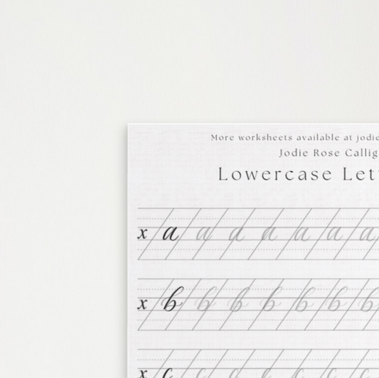 Lowercase A-Z worksheets - Download