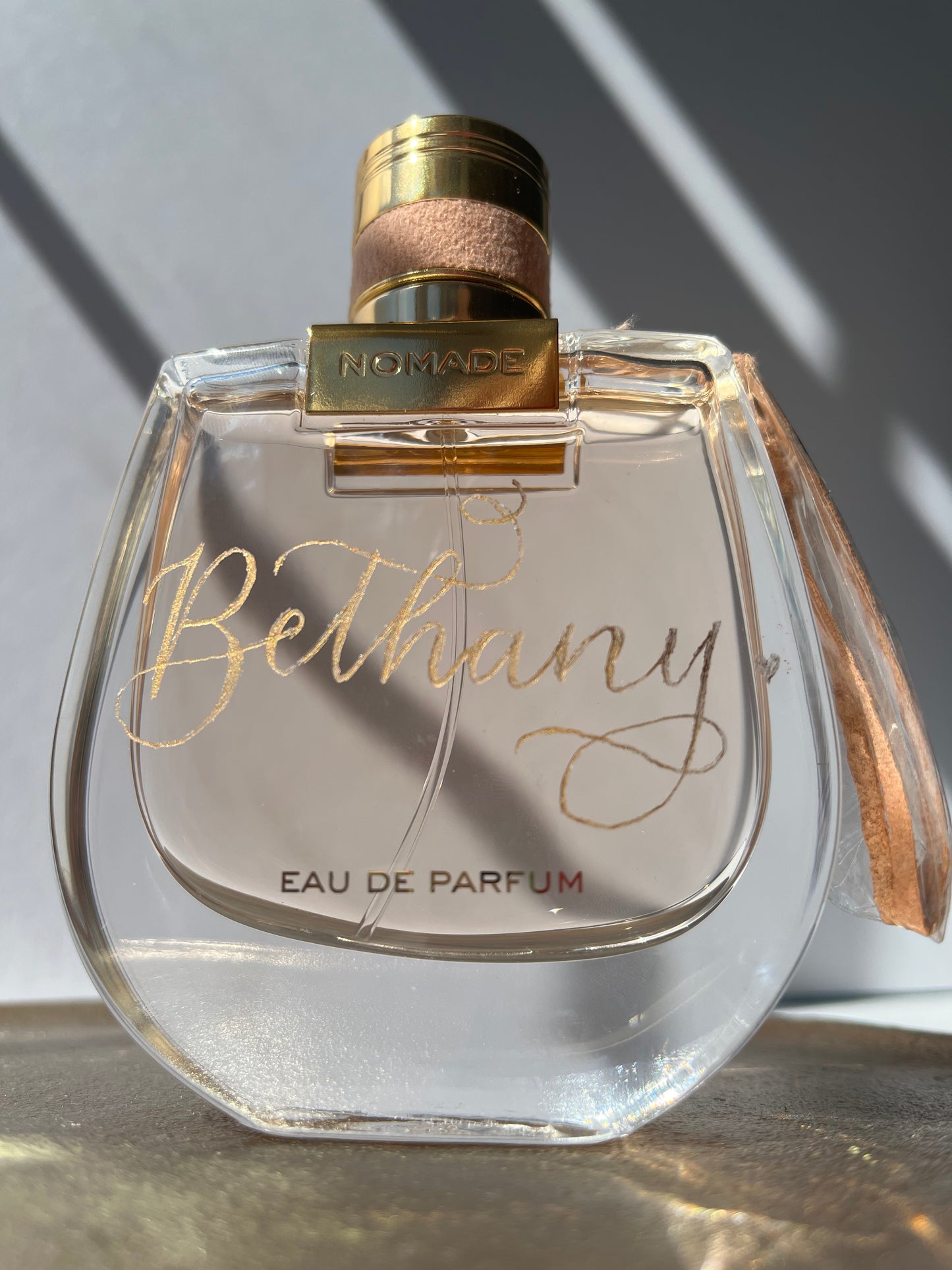 Engraving for perfume bottle