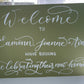 A1 Signage - Green board with white hand lettering